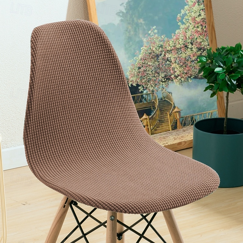 överdrag till matsalstolar i modern stil, skalstolsöverdrag för hemmet, stolsöverdrag i polarfleece, stretchöverdrag, sitsöverdrag 2025 - $8.49 –P9