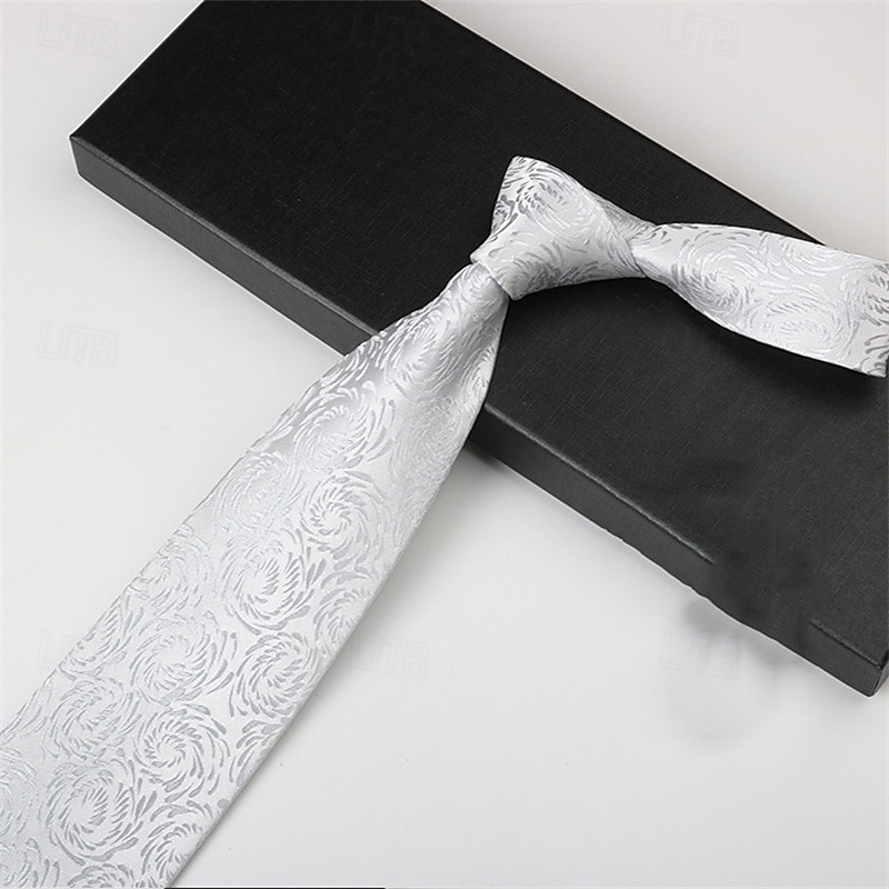 Voor heren Stropdassen Modieus Zakelijk Jacquard Patroon Bruiloft Alledaagse kleding 2025 - $5.99 –P5