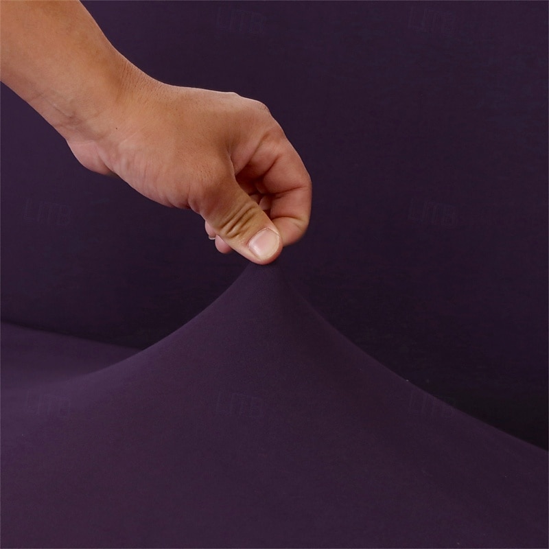 Capa de sofá com saia de cor sólida estilo saia de sofá simplicidade para sala de estar capas de sofá estilos sazonais capa elástica para sofá toalha de sofá protetor de cadeira 1 peça de 2025 por $27.99 –P17