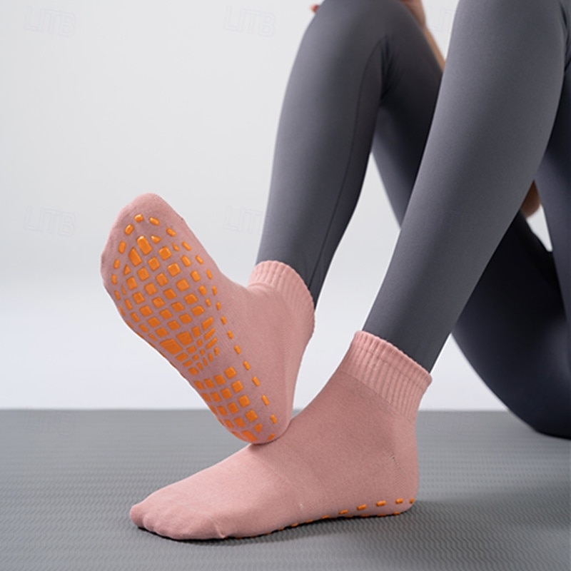 4 Paar Grip-Pilates-Socken für Damen, rutschfeste Yoga-Sportsocken, atmungsaktive Trampolin-Grip-Socken für Kinder und Erwachsene, Baby-Bodensocken mit Silikon-Grip für Tanz, Zuhause, Fitnessstudio, 2025 - $9.99 –P8