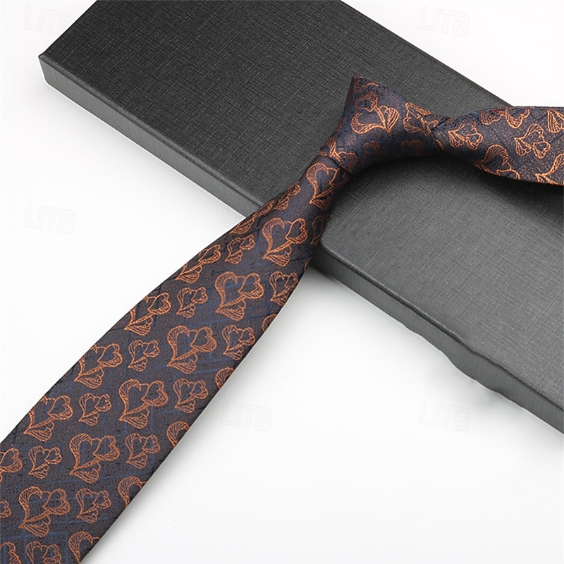 Herr Slipsar Mode Affär Jacquard Mönster Mönster Bröllopsfest Dagliga kläder 2026 - $7.49 –P5