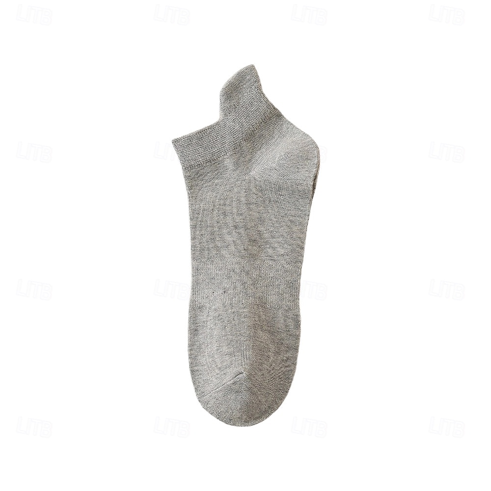 Мужчины 1 пара Носки Носки-невидимки и сверхтонкие носки Черный Белый Цвет Сплошной цвет Полотняное плетение Школа Официальные на открытом воздухе Тонкая ткань Лето Весна Осень 2026 - $3.99 –P17
