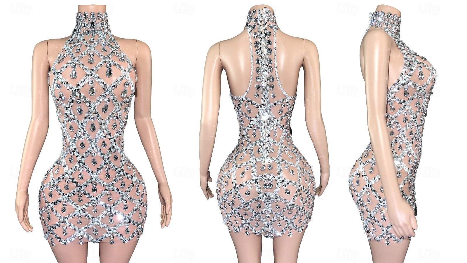 Fierté Glamour Robe Robe à paillettes Drag Queen Sexy Pur Adulte Femmes Unisexe Halloween Carnaval Performance Tenue de club Défilé de la Fierté Se déguiser de 2026 ? $108.99 –P6