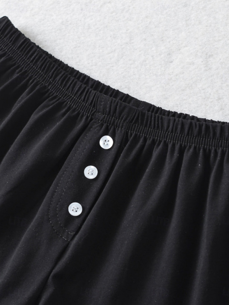 Dámské šortky Jednobarevné Chinos Módní Casual Athleisure Krátké Střední pas Hladké Elastický pás Pohodlné Měkké Komfortní Elastické Venku Ulice Světle šedá Černá Bílá Modrá Léto Volný střih 2025 - $15.99 –P4