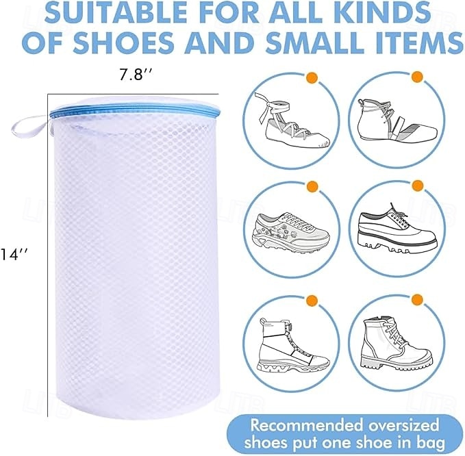 2 Pack Shoes Wash BagsShoe Washing Machine Bagshoe laundry bag for washing machineHoneycomb Mesh Laundry Bags with Zipper for SneakersRunning ShoesSockBrasDelicates and Toys 2026 - $15.99 –P1