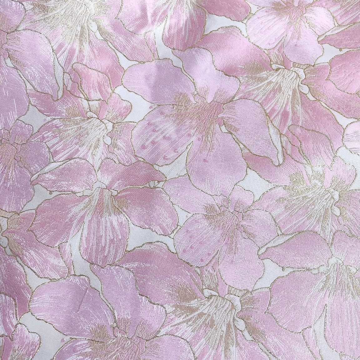 Jacquard brokátový květinový A-line večerní šaty elegantní šaty formální svatební host na zem dlouhé krátký rukáv košilový límec s kapsou 2025 - $142.99 –P11