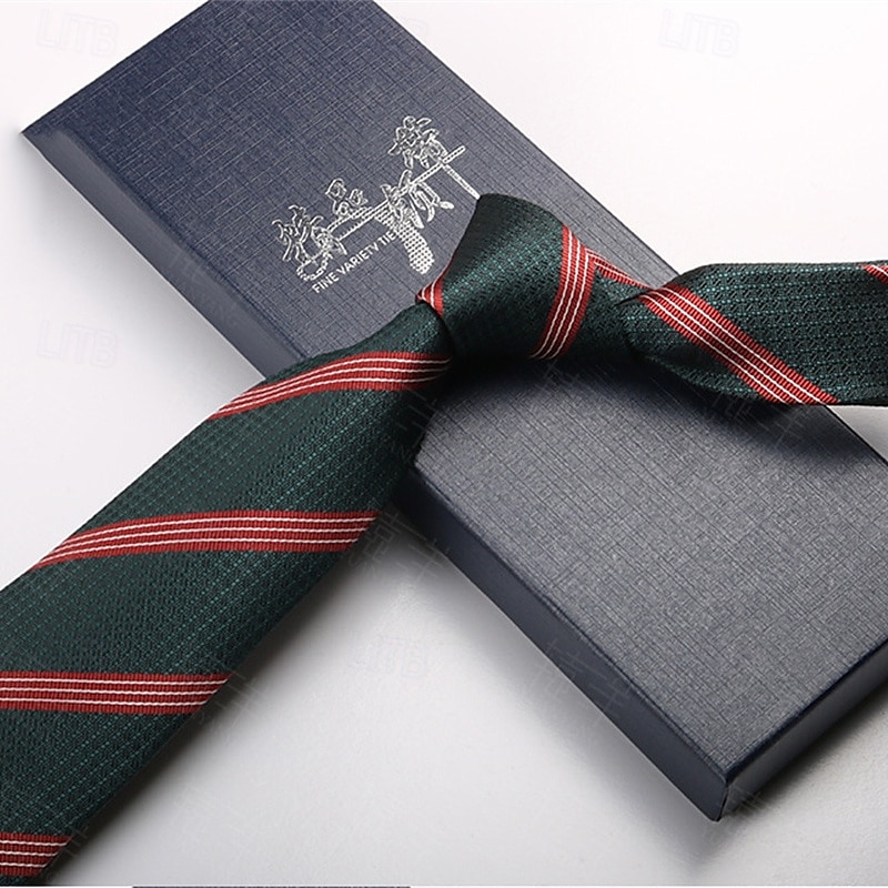 Per uomo Cravatte Moda Affari Jacquard A righe Ricevimento di matrimonio Abbigliamento quotidiano del 2025 a $5.99 –P5