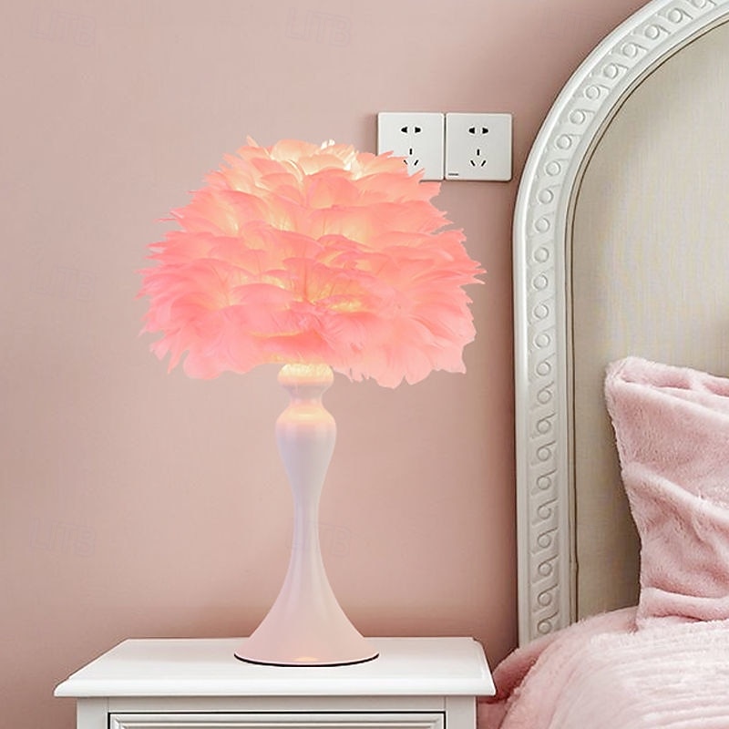 Настольная лампа / Прикроватные светильники Окружающие Лампы / Декоративная Современный современный Назначение Спальня / Девочки Металл 110-120Вольт / 220-240Вольт Белый / Розовый / Красный 2026 - $112.99 –P5