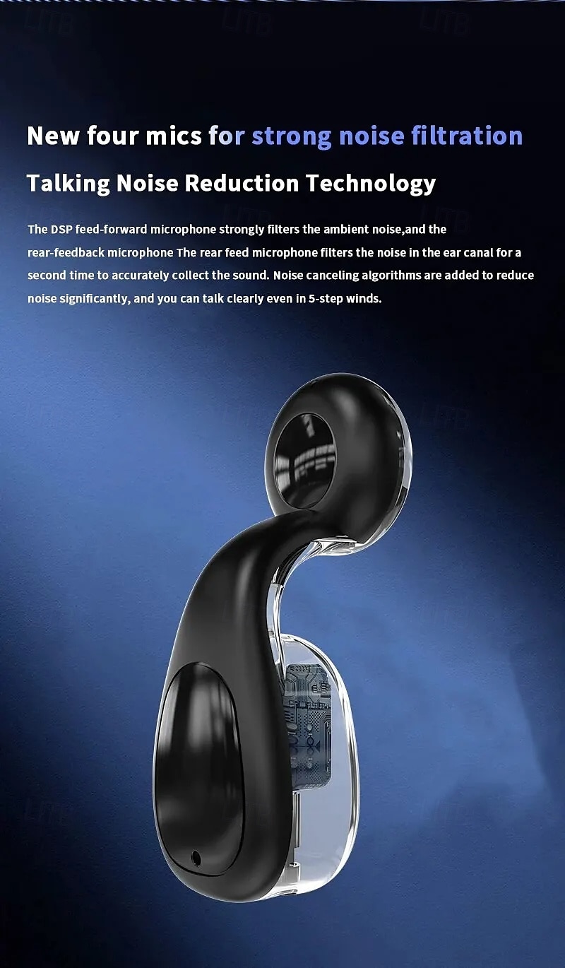 Z58 Ear Hook Bluetooth 5.0 Wireless Headphones – TWS Low Latency Gaming Earbuds with Mic, HiFi Sound, Noise Reduction for Sports & Travel 2025 - $20.99 –P2