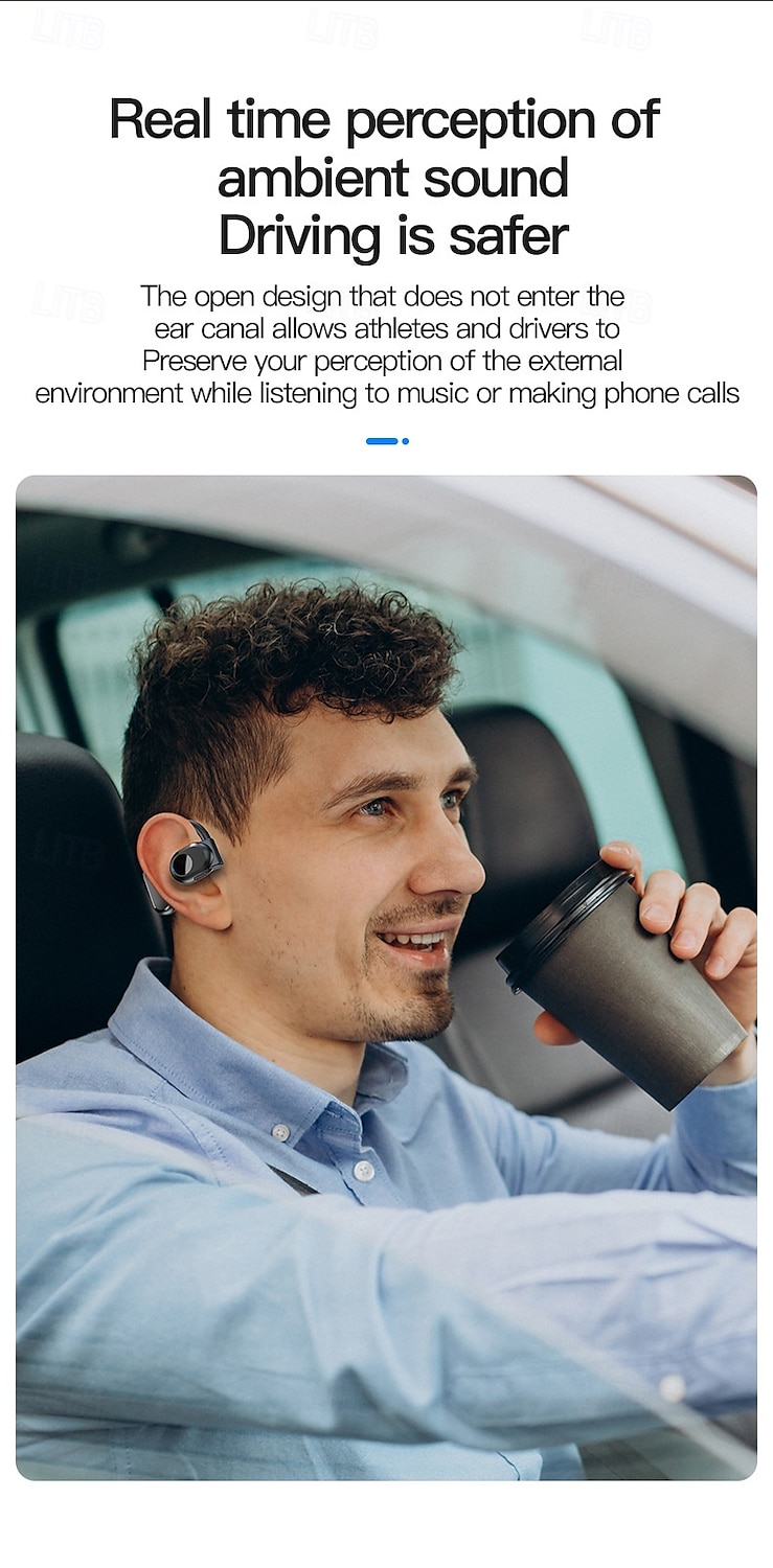 by99 открытые беспроводные наушники bluetooth 5.3 – спортивные наушники с креплением-крючком tws, водонепроницаемость ipx5, шумоподавление, длительный срок службы батареи, совместимы с ios android 2025 - $20.99 –P8