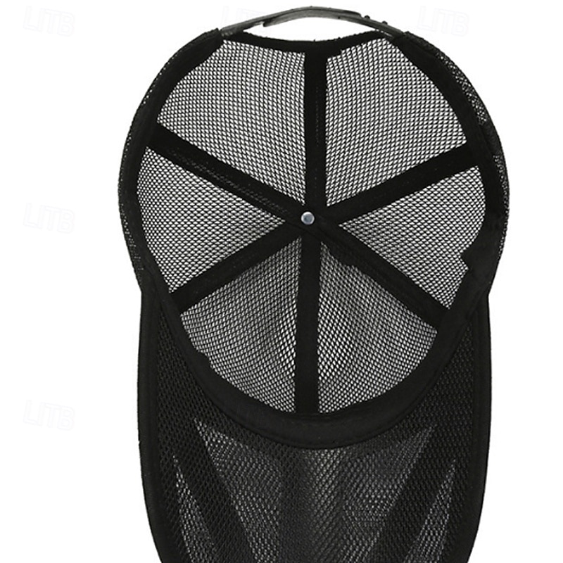 Honkbalpet Tennispet Voor heren Kap Effen Zonbescherming Vochtregelerend Ademend voor Tennis Honkbal Augurkbal Zomer Zwart Leger Groen Donker Marineblauw 2026 - $6.49 –P10