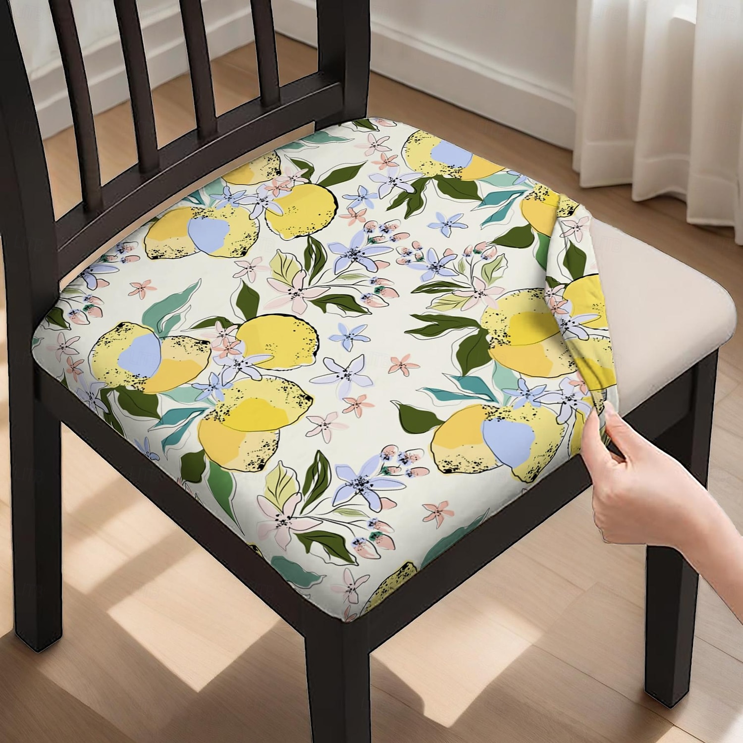 Funda para silla de comedor, funda para taburete, funda de poliéster con estampado geométrico 2025 - $6.49 –P1