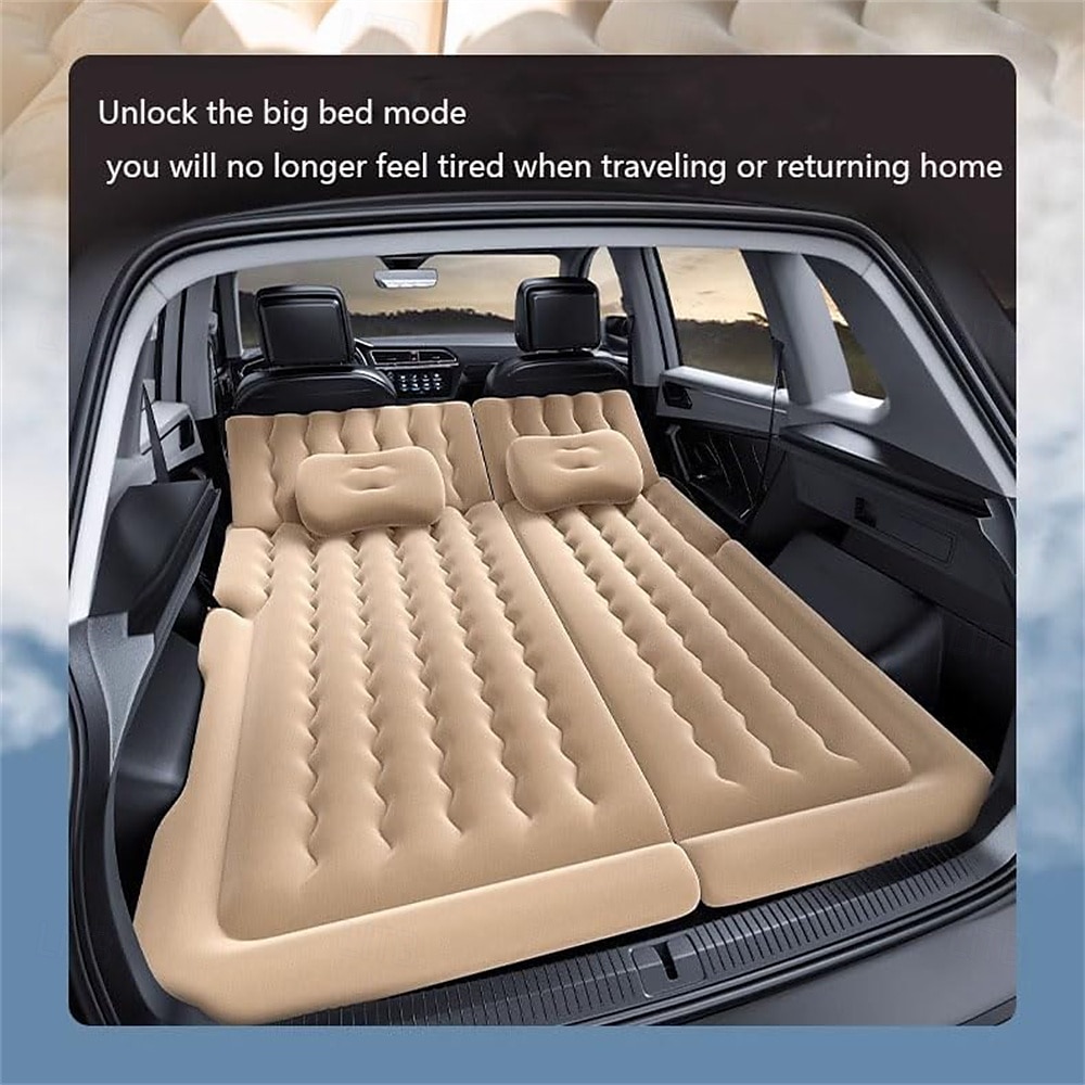 colchão de ar para carro colchão de ar inflável para carro com bomba assento traseiro engrossado cama de viagem colchonete portátil para dormir de 2025 por $108.99 –P6