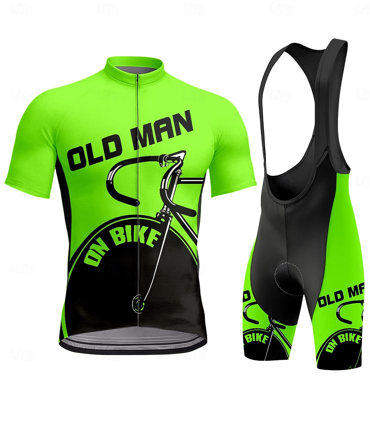 בגדי ריקוד גברים חולצת ג'רסי ומכנס קצר ביב לרכיבה שרוולים קצרים קיץ צהוב אודם כחול ים גראפי גיאומטרי אופניים קרם הגנה עמידות UV 3D לוח ייבוש מהיר כיס אחורי ספורט ביגוד 2026 - $49.99 –P4