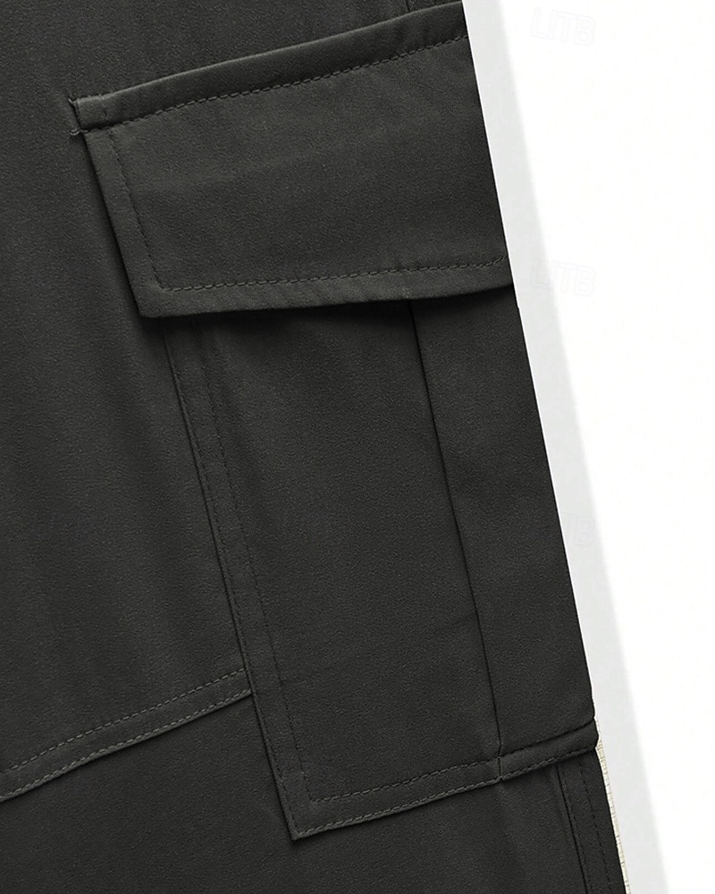 Men's Cargo Pants Trousers Drawstring Elastic Waist Multi Pocket Plain Wearable Daily Outdoor Camping & Hiking Fashion Classic Navy Blue Khaki 2026 - $27.99 –P5