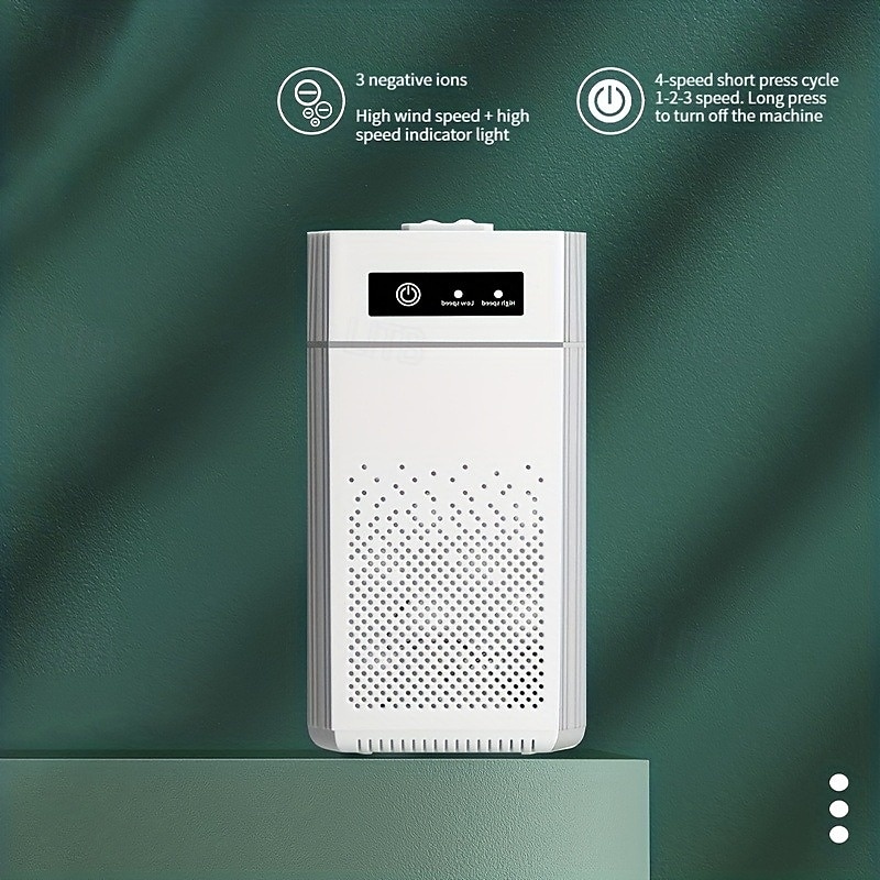 Negative Ion Air Purifier With Filter Cartridge Air Purifier For Whole House Negative Ion Germicidal Deformaldehyde Filter Sterilization And Deodorization Smart Mute Deodorizer 2025 - $48.99 –P2