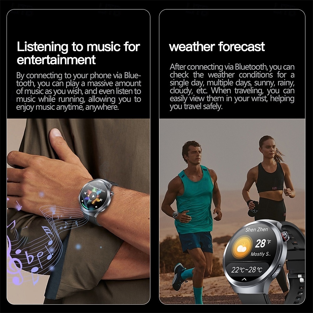 ET475 Smartwatch 1.73'' AMOLED Smartwatch with Bluetooth Calling, SOS Emergency, Multi-Sport Mode, Fatigue & Sleep Detection, Rotating Crown, Waterproof Round Dial Watch for Men 2025 - $79.99 –P11