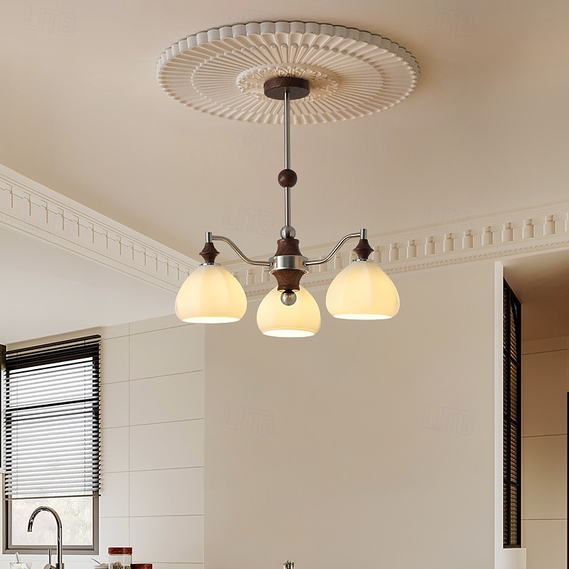 Lampadario a sospensione a LED con 3/6/8 luci, stile moderno di metà secolo, E27, grande globo bianco Sputnik, lampada da soffitto vintage in ottone a filo, lampada a sospensione per isola da cucina, del 2025 a $449.99 –P7