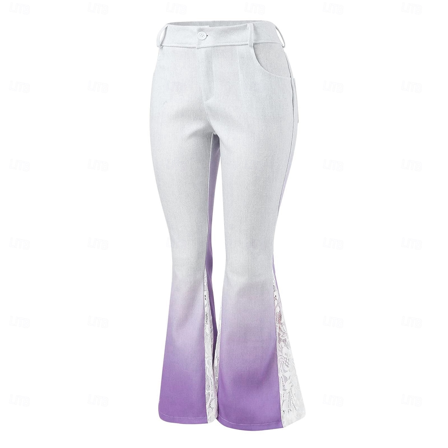 Retró Boho 1970-es évek Bell Bottom Pants Bő nadrág Hippi Közepes derekú Jelmez Női Mindszentek napja Farsang Vakáció Hétköznapi zenei fesztivál Felnőttek Nadrágok 2025 - $37.99 –P3