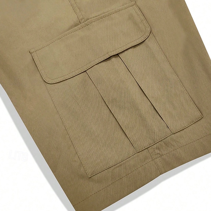 Herre Cargoshorts Outdoor Shorts Joggeshorts Casual shorts Shorts til turbruk Elastisk midje Multi lomme عادي Fukttransport Anvendelig Knelengde utendørs Avslappet Daglig Ferie Mote Svart Lysegrønn 2025 - $25.99 –P8