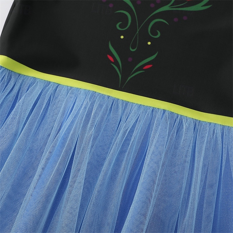 Frozen Cuento de Hadas Princesa Anna Vestido de niña de las flores Disfraz de fiesta temática Vestidos de tul Cosplay Cosplay de película for Chica Niños Carnaval Mascarada Fiesta 2025 - $41.19 –P18