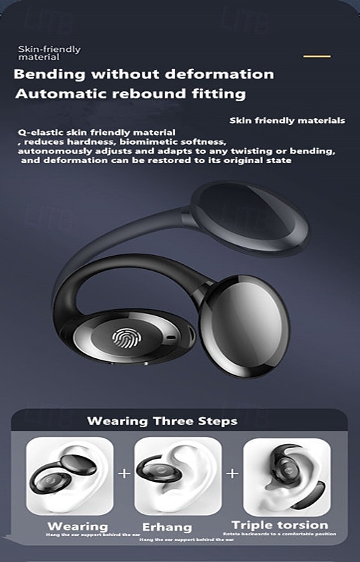 GD06 Open-Ear Wireless Earbuds Bluetooth 5.3 – TWS Clip-On Sport Headphones with Mic, Low Latency Gaming, HD Call, IPX5 Waterproof 2025 - $19.99 –P9
