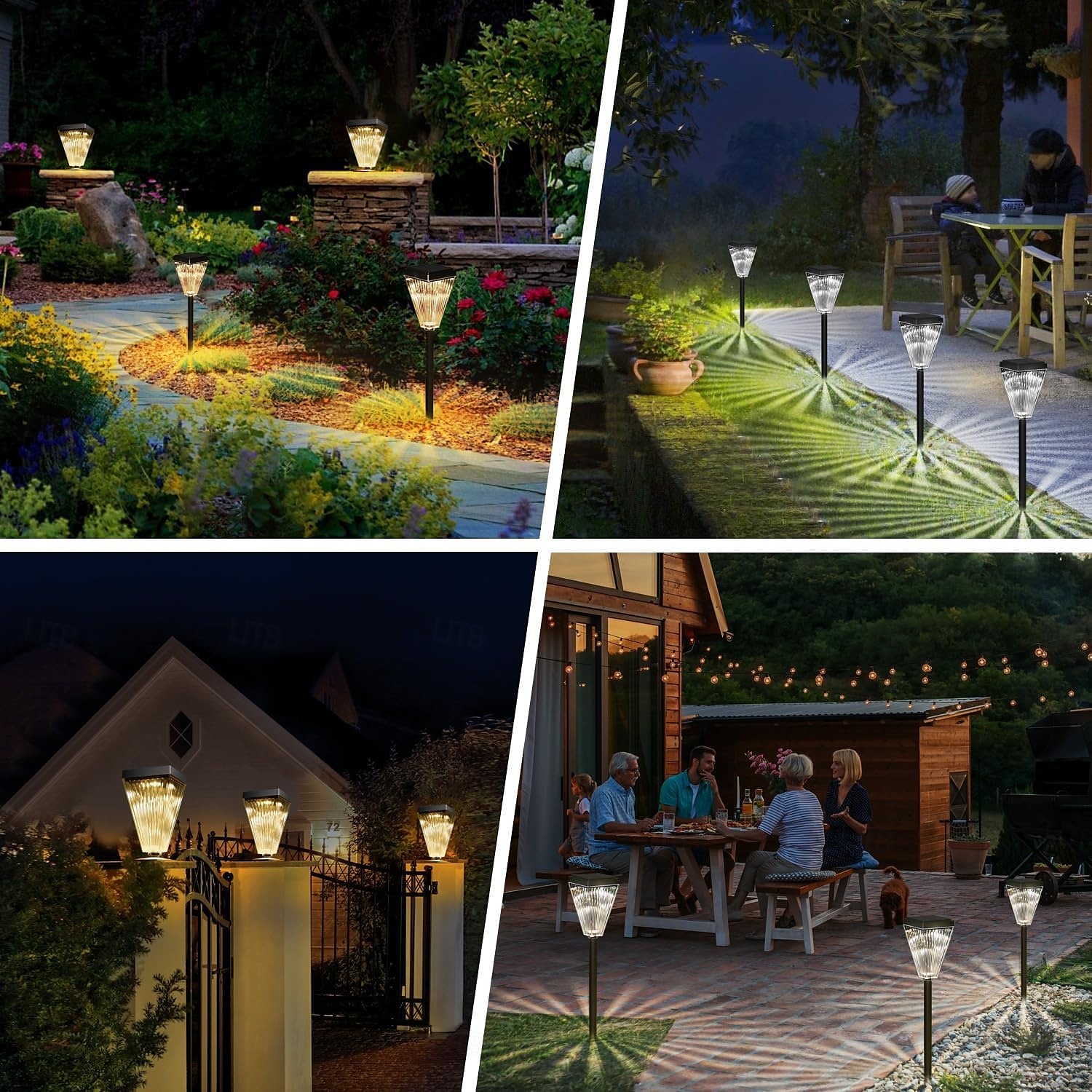 Solar Pathway Lights for Outside Super Bright Solar Driveway Lights Outdoor Waterproof Auto On/Off Solar Garden Fence Lights Solar Powered Post Landscape Decor Lighting for Path Yard Walkway 2025 - $32.99 –P7