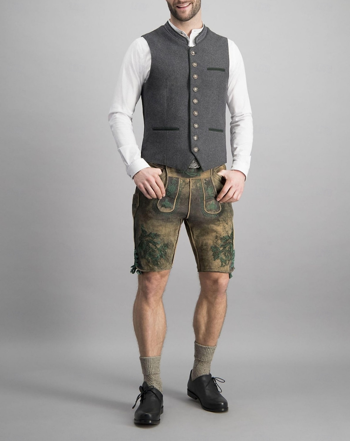 Oktoberfest Tradisjonell bayersk vest bayerske Tysk München Enger Herre Fest Ølfestivalen Tradisjonell stil klut 2026 - $46.99 –P4