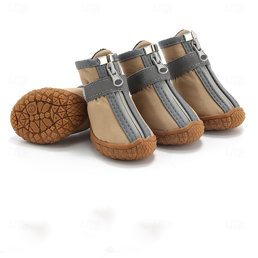 Zapatos para perros grandes, pequeños y medianos: botas transpirables para perros para verano, pavimento caliente, protector de patas para caminar al aire libre, botines de goma antideslizantes para 2025 - $23.99 –P4