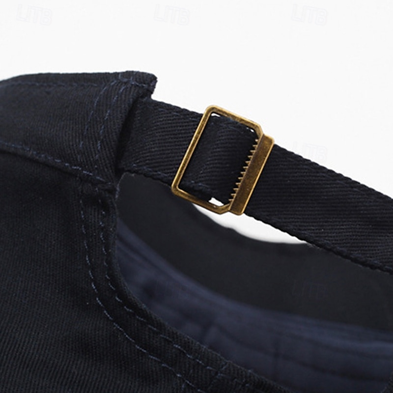 Herren Schiebermütze Sonnenhut Trucker-Kappe Schwarz Marineblau Polyester Metall Mode Lässig Straße Täglich Einfach Verstellbar Sonnenschutz Atmungsaktiv 2025 - $9.49 –P6