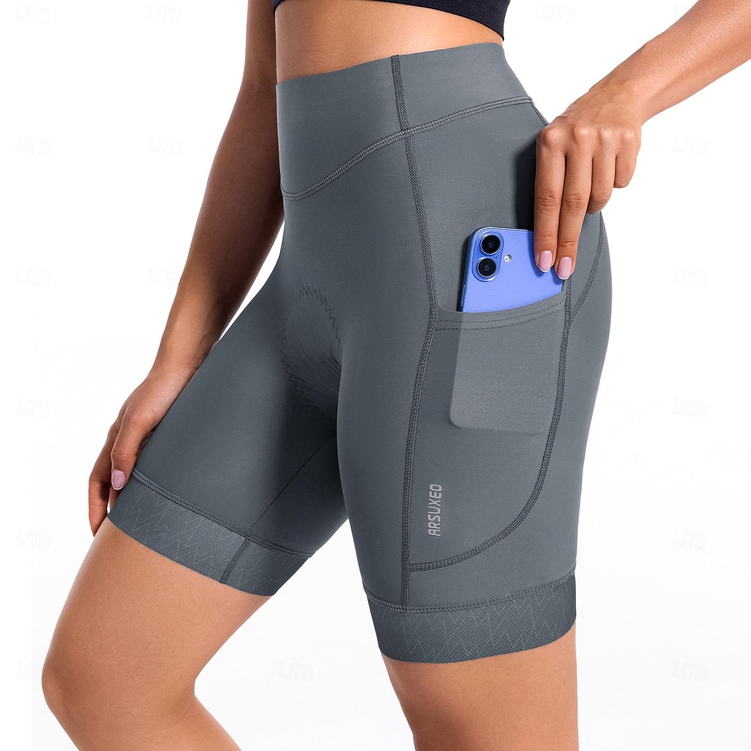 Arsuxeo Dam Ensfärgat Cykelvägshorts Undershorts till cykling Cykelbyxor Cykel Shorts Trikåer Formpassad Bergscykling Vägcykling sporter Svettavvisande Bekväm Skyddande Elastisk Svart Mörkblå Kläder 2025 - $30.99 –P15