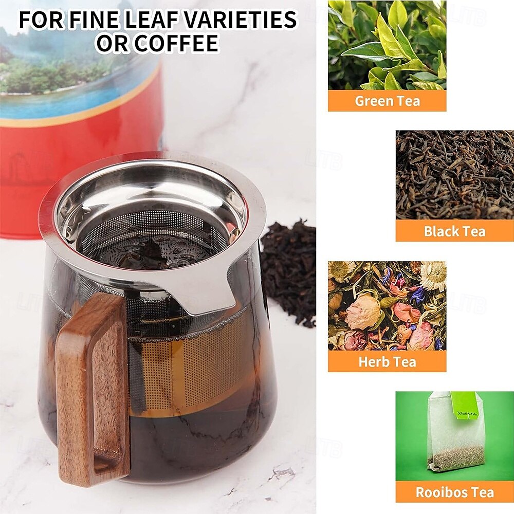 Tea Infuser Extra Fine Mesh Tea Strainer 304 Stainless Steel Tea Infusers for Loose Tea Tea Steeper Basket Filter for Teapot Mug Cup 2025 - $9.49 –P4