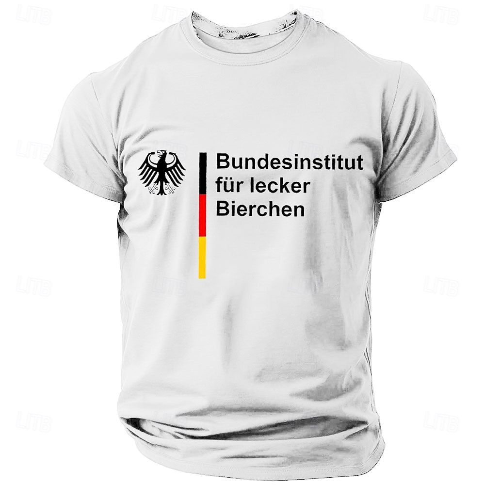 Men's Funny Slang German T Shirt Short Sleeve T shirt 3D Print Crew Neck Shirt Fashion Daily Basic Street Casual Daily White Green Gray Summer Spring All Seasons Clothing Apparel S M L XL XXL XXXL 2025 - $17.99 –P2