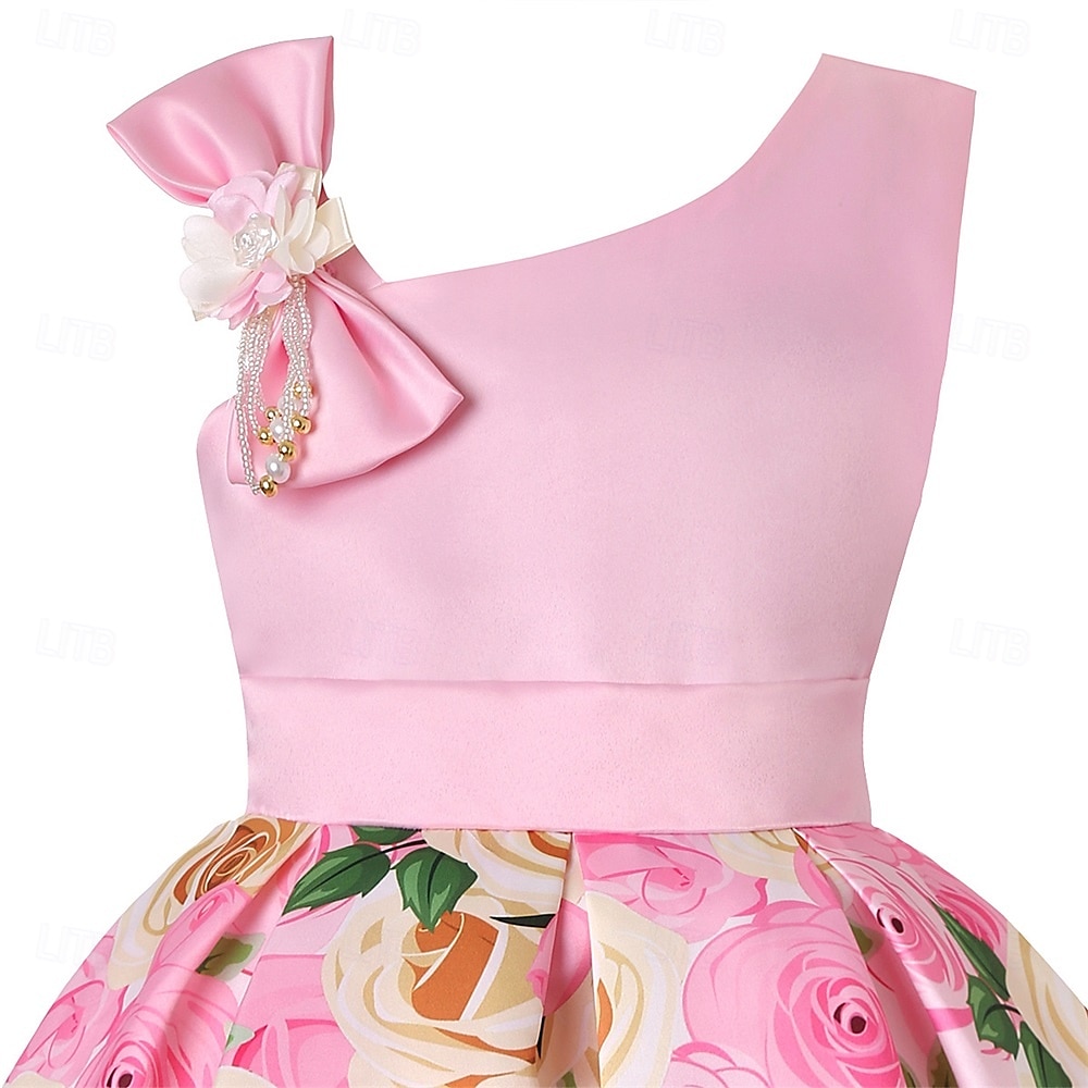Kids Girls' Party Dress Graphic Sleeveless Performance Special Occasion Princess Polyester Party Dress Summer Spring kids Multicolor Yellow Light Green 2025 - $32.99 –P3