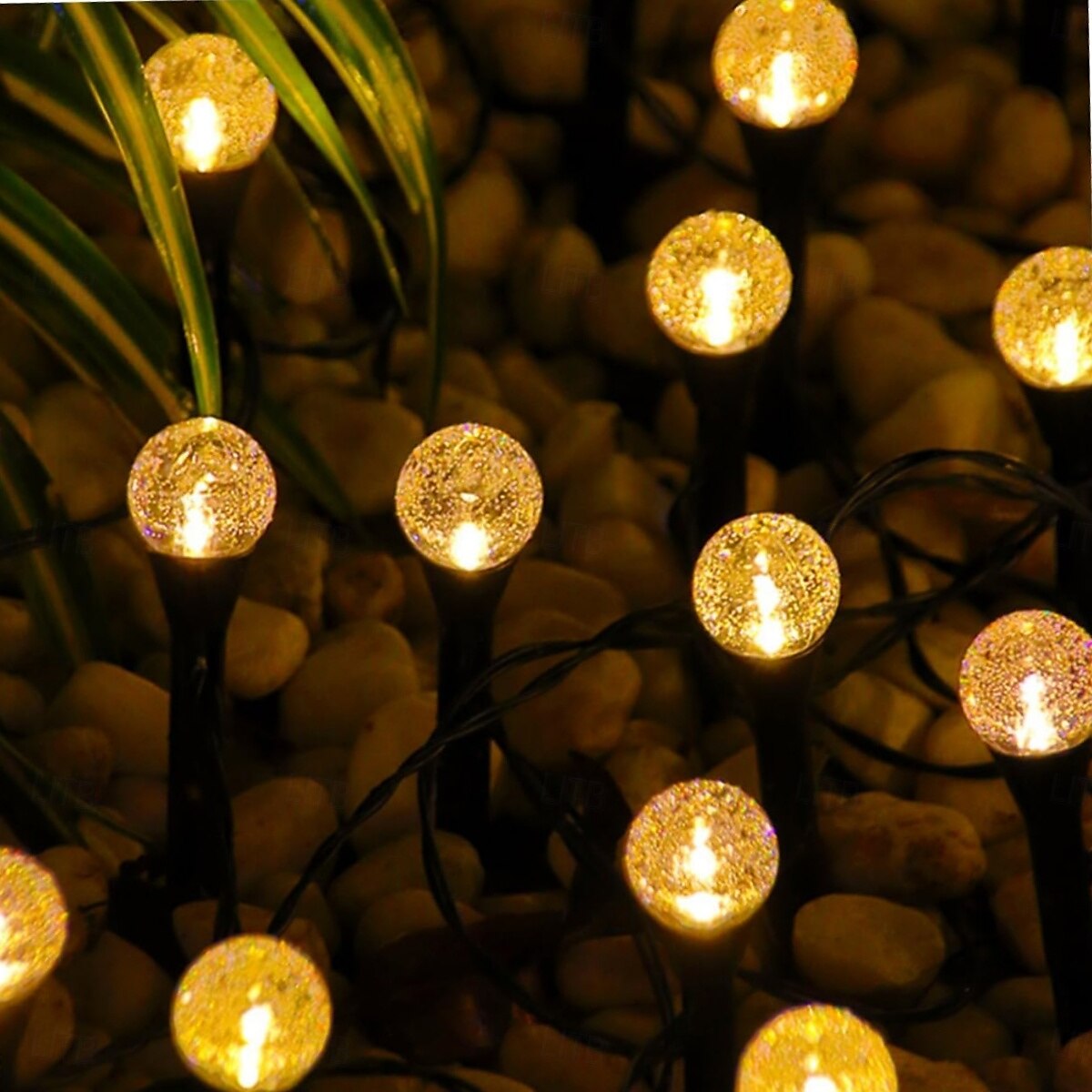 Solar Pathway Lights Landscape Lights Bubble Beads Shaped Outdoor Professional Waterproofing Solar String Lights for Path Garden Patio Decorative Creative Lamp 2025 - $14.99 –P1