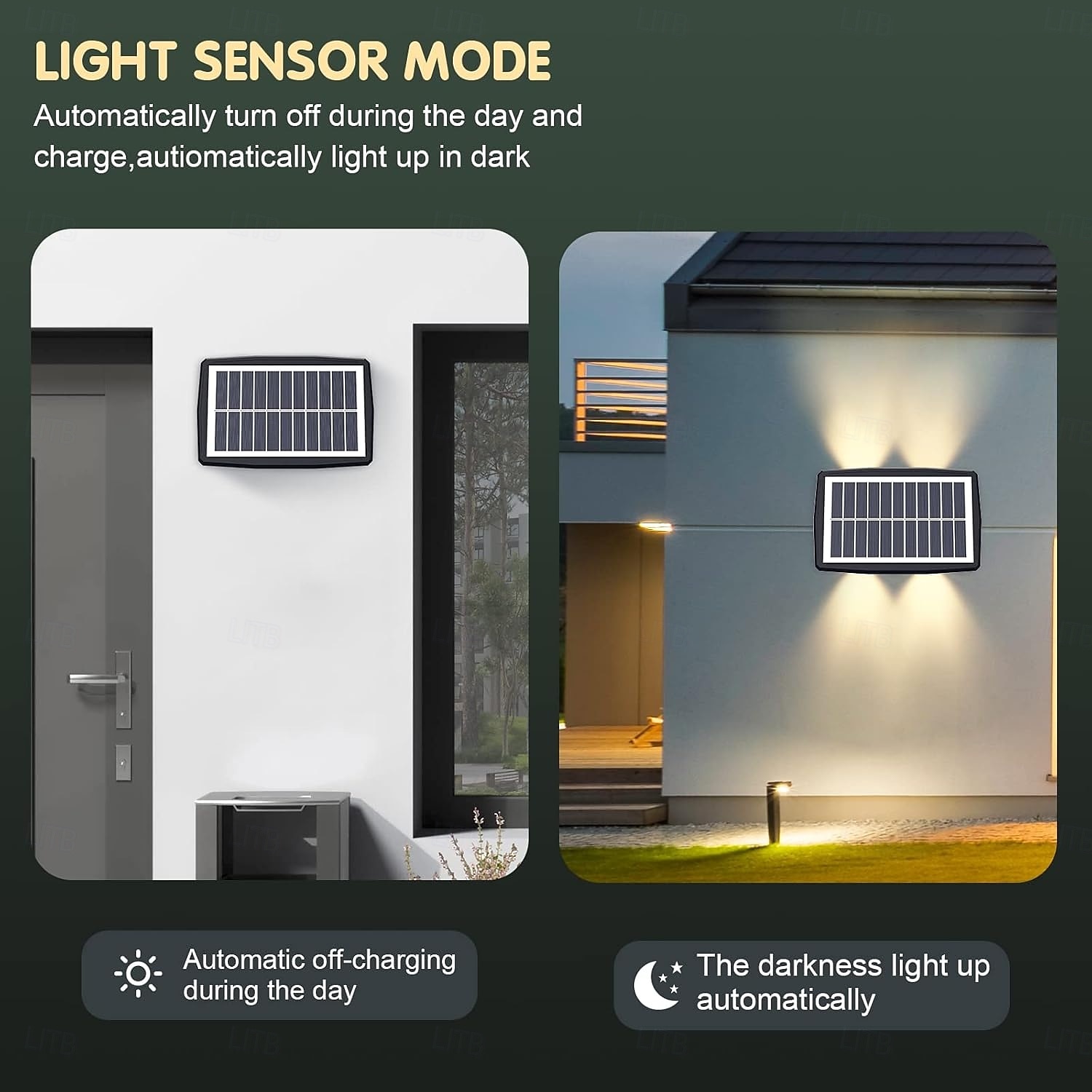 Solar Wall Lights Outdoor Up and Down Lights 4 Lamp Beads (Up 4/Down 4) Waterproof Outside LED Wall Washer Lighting for Step Wall Fence Yard Patio Garden Walkway Porch Decorations 2025 - $19.99 –P4
