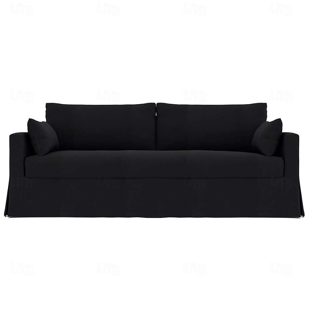 غطاء أريكة مناسب لأريكة هيلتارب، أغطية مخملية مبطنة بلون واحد 2025 - $241.69 –P15