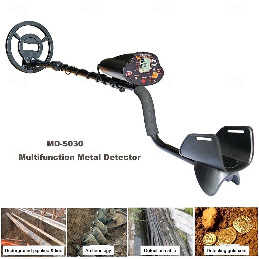 MD-5030 Portable Digital Metal Detector - High-Precision Underground Gold Finder with LCD Display & Adjustable Stem for Detecting Gold, Silver, Coppe 2025 - $246.39 –P9