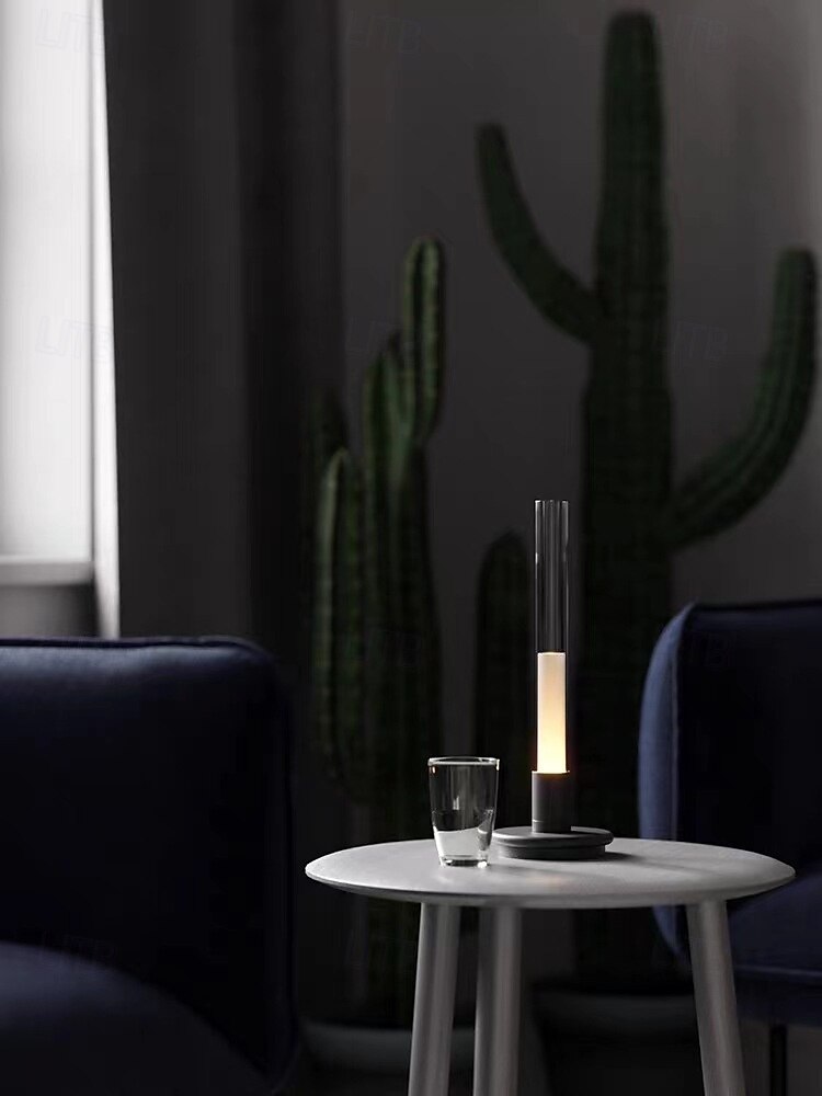 LED Table Lamp, Soft Light No Stroboscopic Rechargeable Ambient Light Touch Controls Multi Tone Lighting 1800mAh High Capacity Battery LED Night Light for Dinner Bar Restaurant 2025 - $99.99 –P5