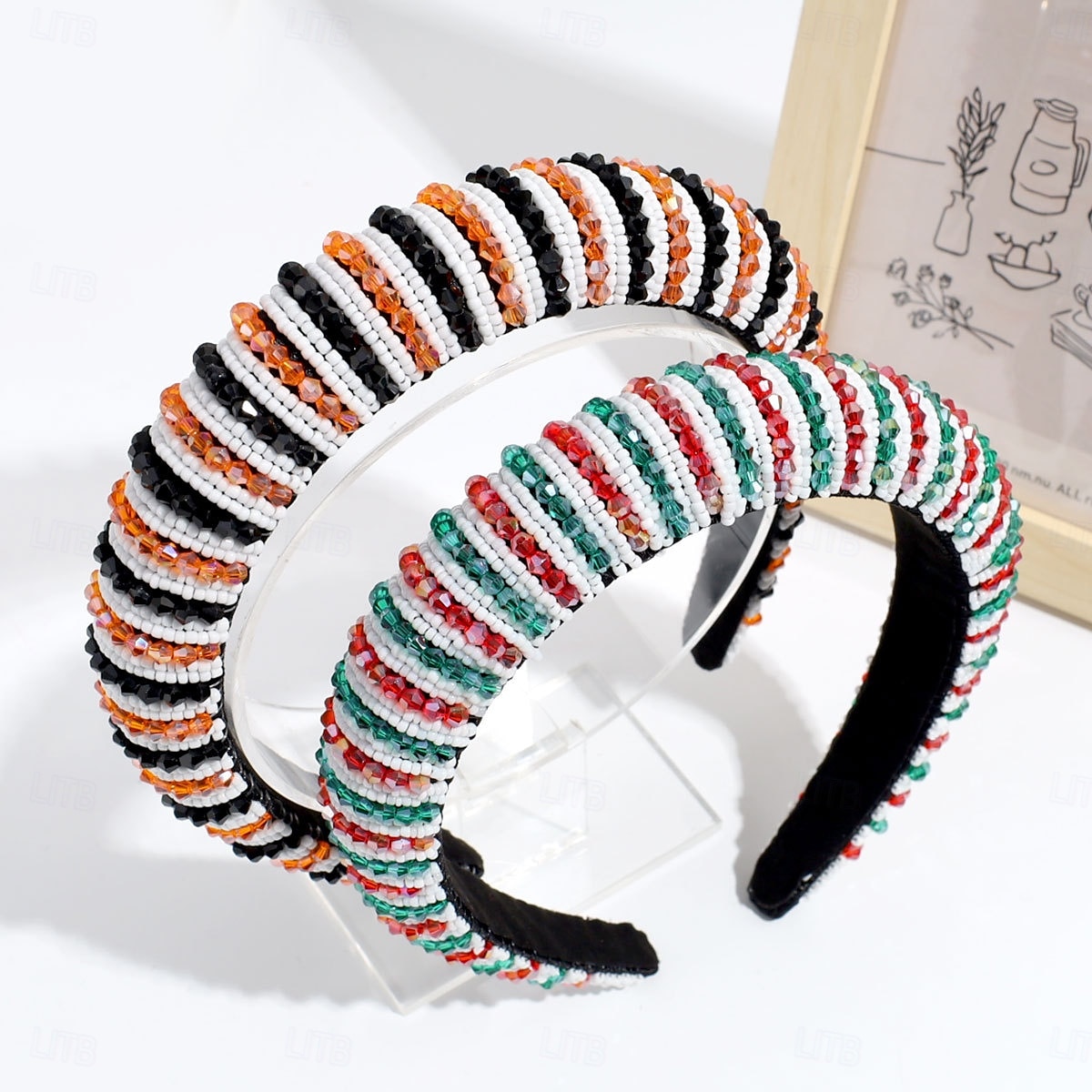 Cerchietto per capelli del 4 luglio per donne e ragazze, orecchini patriottici, cerchietto rosso, bianco e blu, bandiera americana, cerchietto per capelli per il giorno dell'indipendenza degli Stati del 2025 a $12.99 –P6