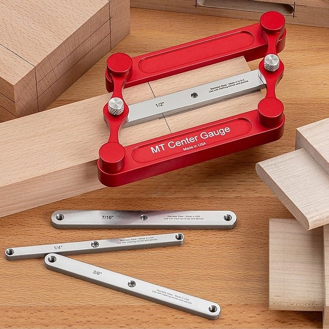 jauge centrale &Kit de gabarit de goujonnage, gabarit de goujonnage autocentrant, guides de perçage, jauge centrale en acier inoxydable, jauge de marquage, outil de travail du bois de 2025 ? $47.99 –P3