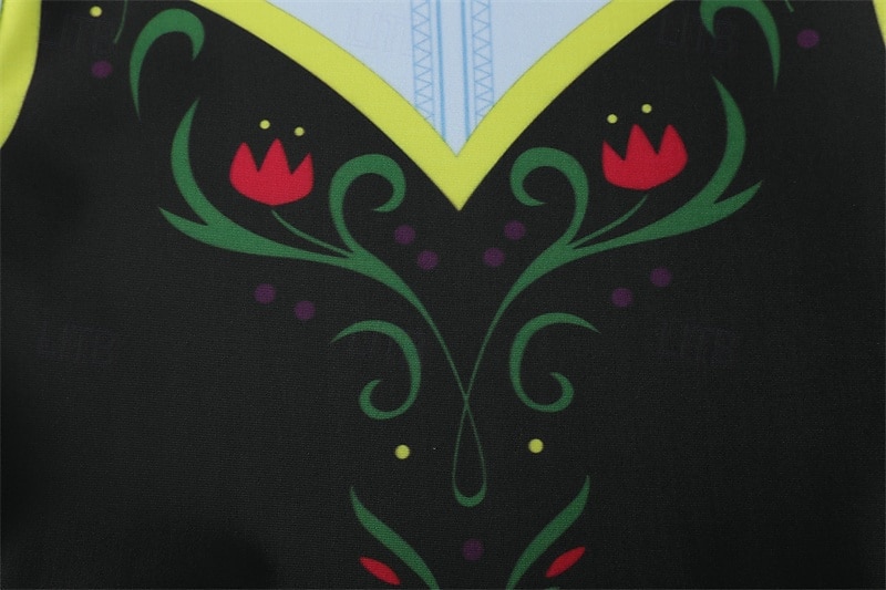Frozen Cuento de Hadas Princesa Anna Vestido de niña de las flores Disfraz de fiesta temática Vestidos de tul Cosplay Cosplay de película for Chica Niños Carnaval Mascarada Fiesta 2025 - $41.19 –P12