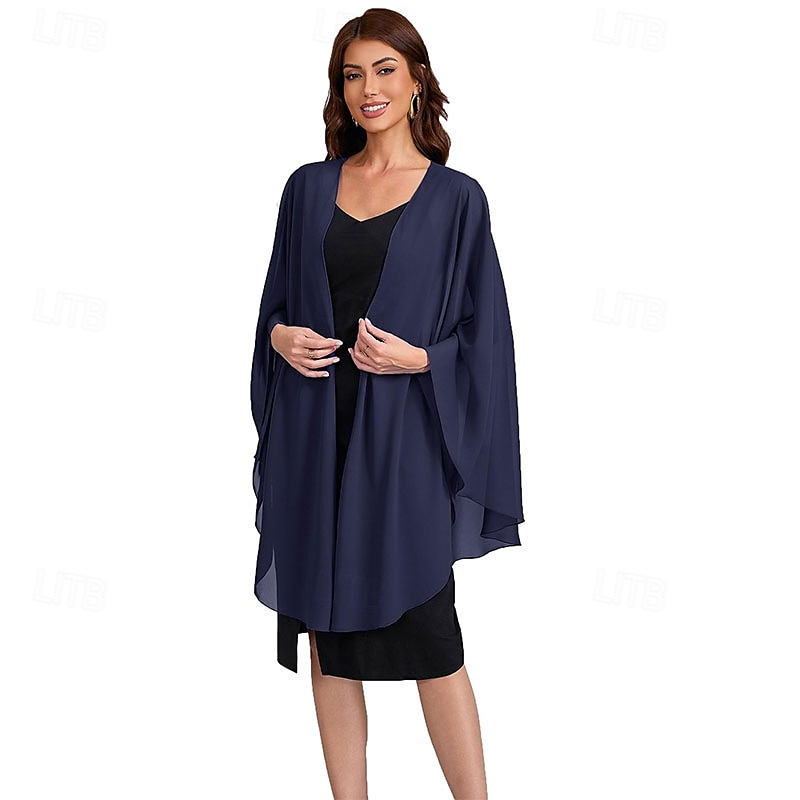 Șaluri și șaluri pentru femei pentru rochie de seară, eșarfă din șifon, eșarfă elegantă și moale din pashmina, eșarfă de mireasă pentru nuntă 2025 - $59.99 –P1