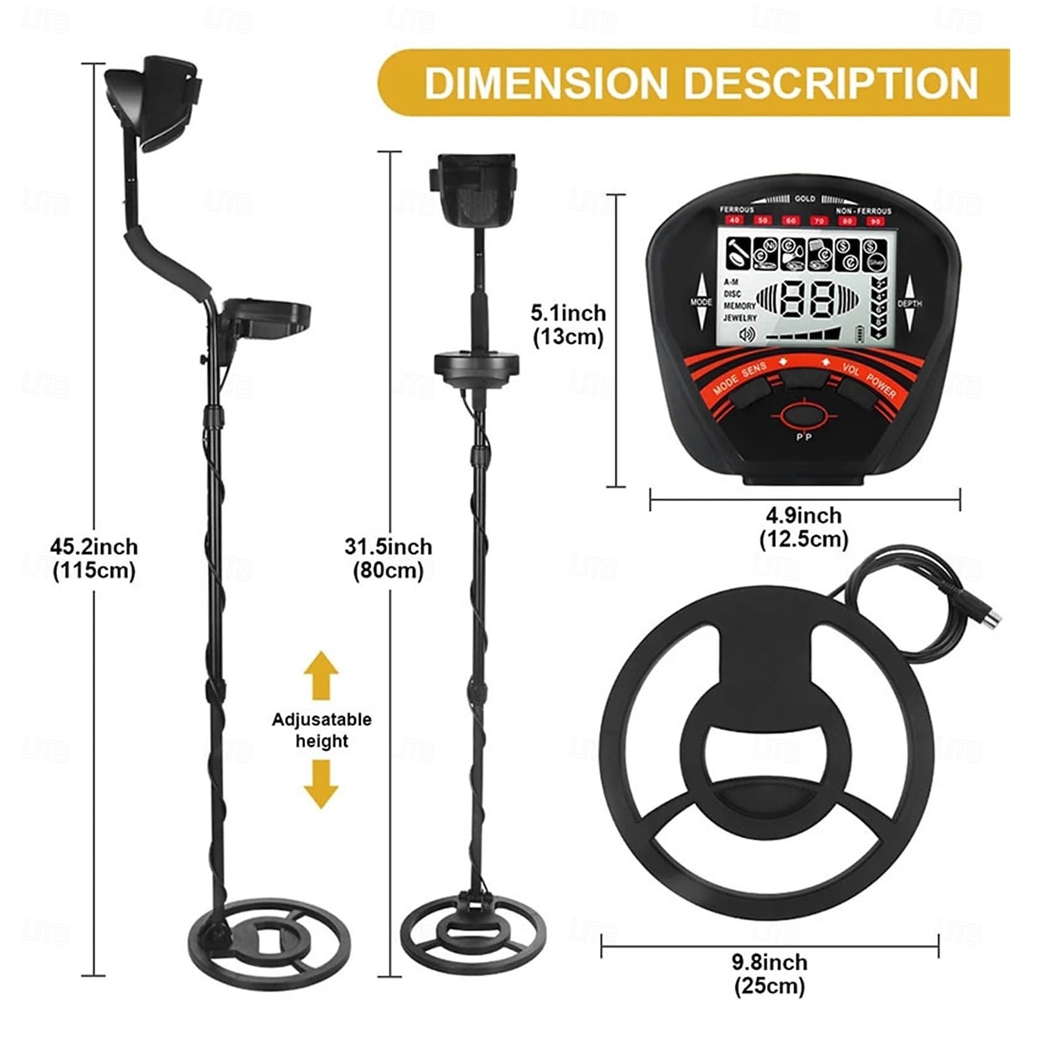 Nuovo metal detector portatile md-810: strumento di ricerca di tesori all'aperto ad alta precisione per oro, argento, rame e ferro del 2025 a $447.89 –P4