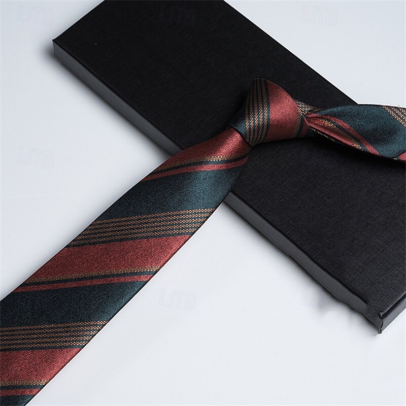 Per uomo Cravatte Moda Affari Jacquard A righe Ricevimento di matrimonio Abbigliamento quotidiano del 2025 a $5.99 –P2