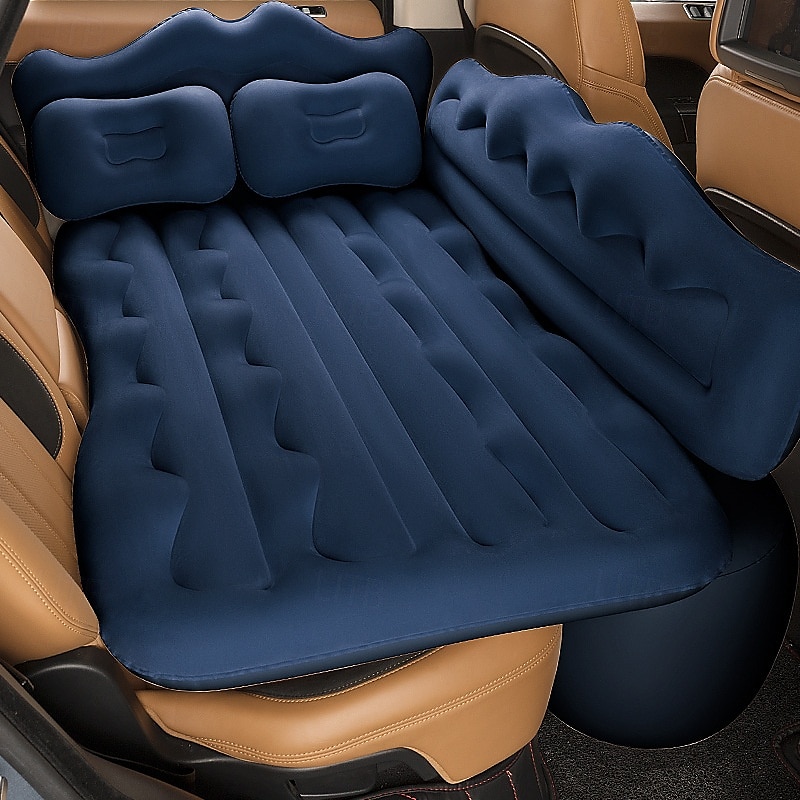Oppblåsbar billuftmadrass med pumpe, fortykket baksete-reiseseng for SUV, bærbar soveunderlag med sidebeskyttelse for bilturcamping med biloppblåser 2025 - $76.99 –P9