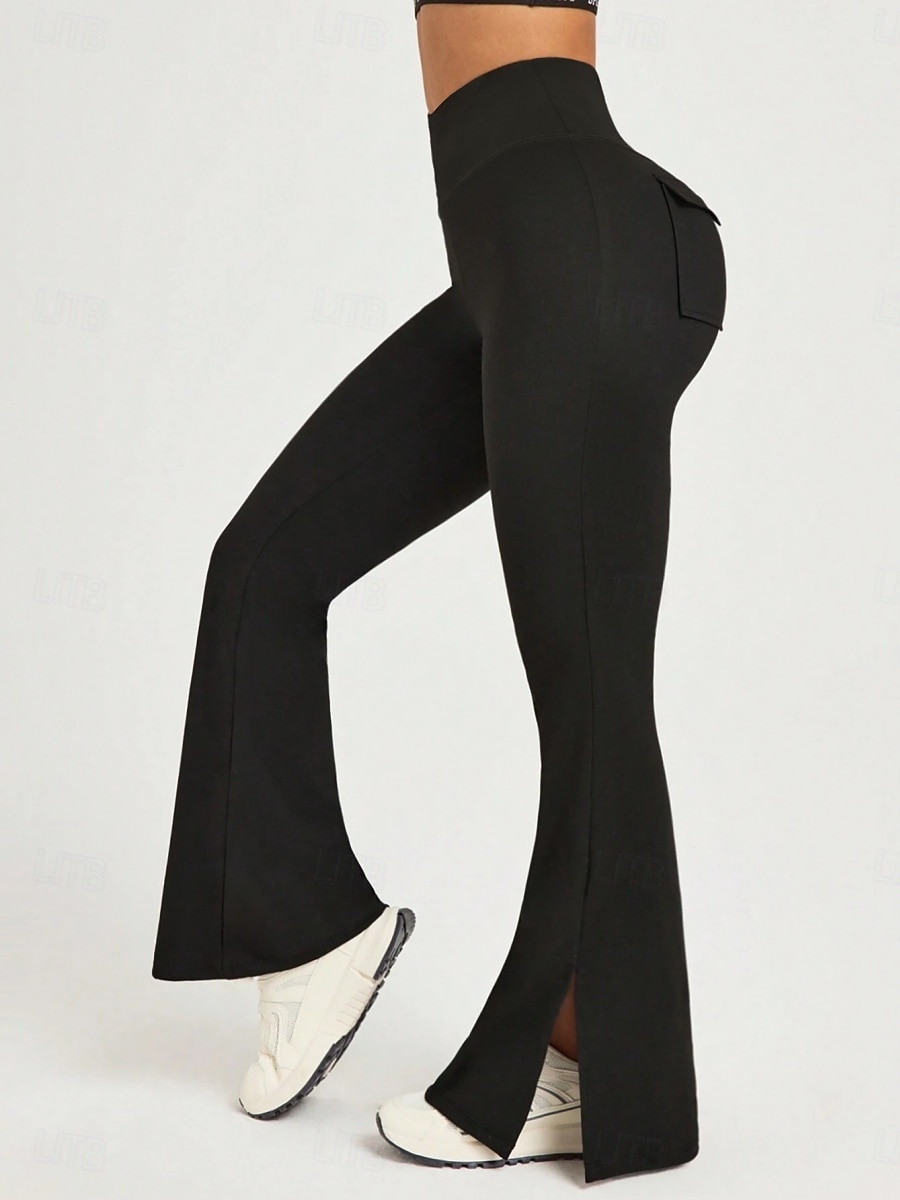 Női Leggings Haranguccás Nadrág Egyszínű Chino Vakáció Vintage Utca Stílus Hosszú Magas Derék Egyszínű Hasított Kényelmes Puha Kényelmes Rugalmas Kültéri Utca Fekete 1 Fekete 2 Fekete Nyár Slim Fit 2025 - $23.99 –P2