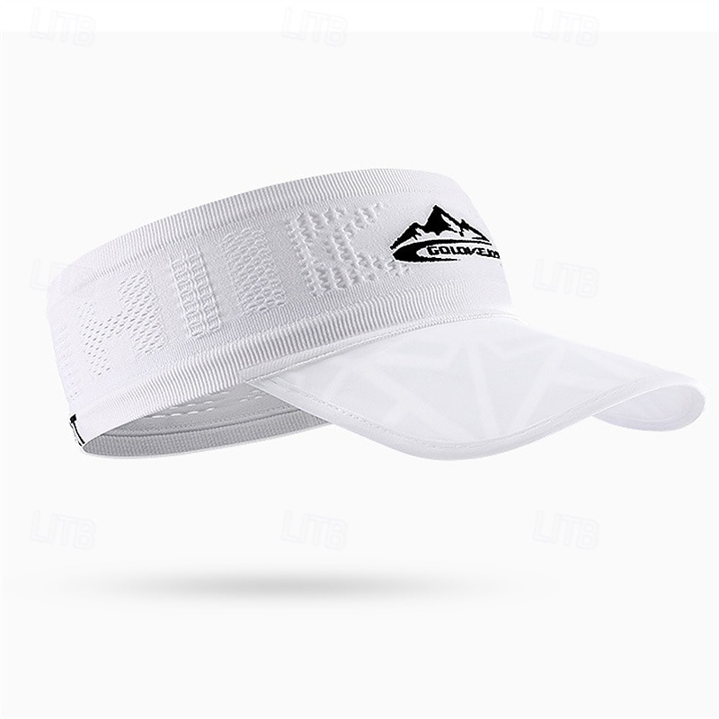 Daszek sportowy do tenisa Daszek przeciwsłoneczny Damskie Niejednolita całość Litera Regulowany Ochrona przeciwsłoneczna UV Oddychający na Bransoletka tenisowa Bejsbol Bieganie Lato Czarny Biały 2025 - $7.99 –P7
