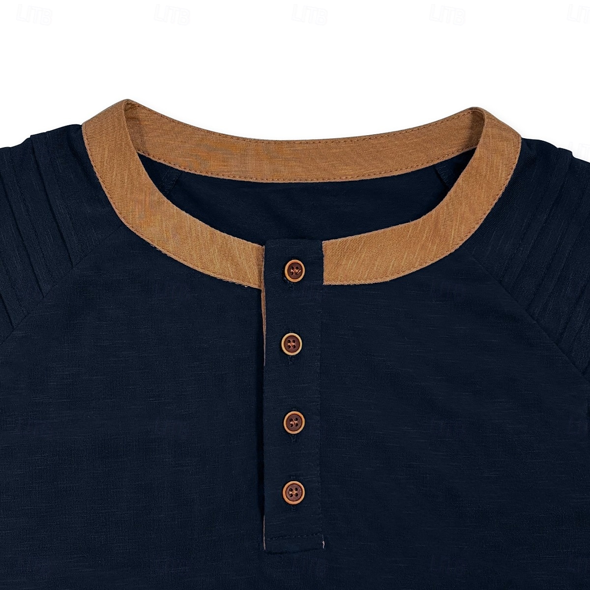 Men's Henley Shirt Tee Short Sleeve Henley Summer Spring Patchwork Fashion Designer Casual Buttons Outdoor Casual Daily Black Navy Blue Blue Top Tee for Men 2026 - $26.99 –P8
