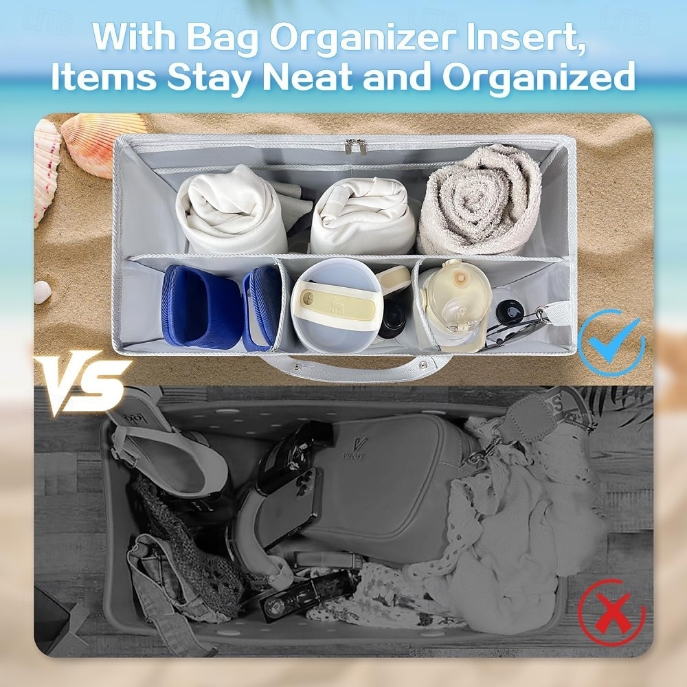 Beach Bag Organizer Insert for XL Bogg Bag, Mesh Divider Pouch Accessories, Lightweight Tote Organizer for Pool, Travel, Beach, Family Storage 2025 - $20.99 –P6